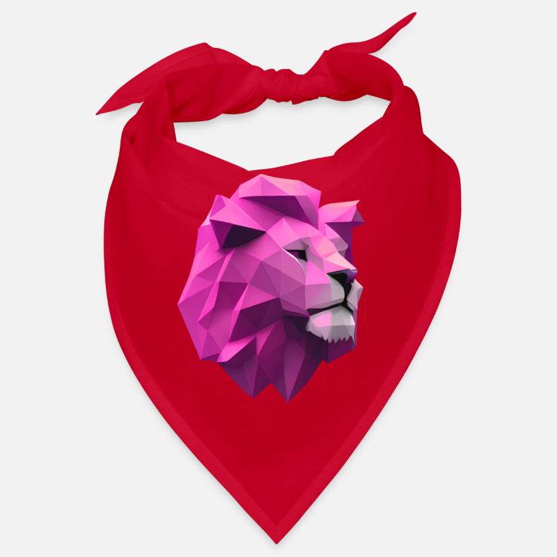 Rose lion Low Poly Art Bandana