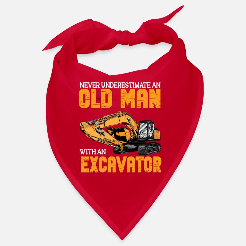 Lustiger Bagger Spruch für Baggerfahrer Bandana