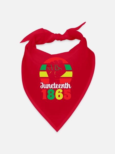 Juneteenth 1865 Afrika Black African American - Bandana - red - Front