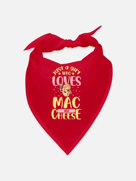 MAC AND CHEESE GIFT: powered by mac & cheese - Bandana - Rot - Vorne