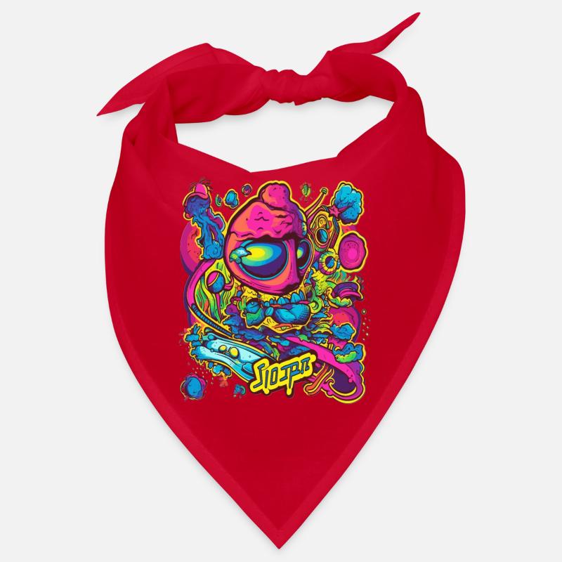 Cooler voller Farben Design Trip Space Bunt Bandana