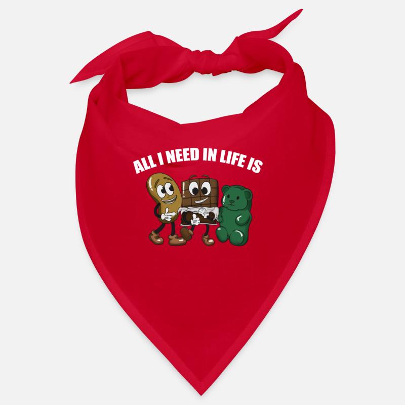 Chips, chocolate and gummy bears Bandana
