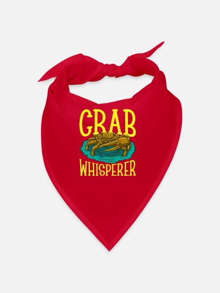 Crab crab crab whisperer crab hunting fisherman - Bandana - red - Front