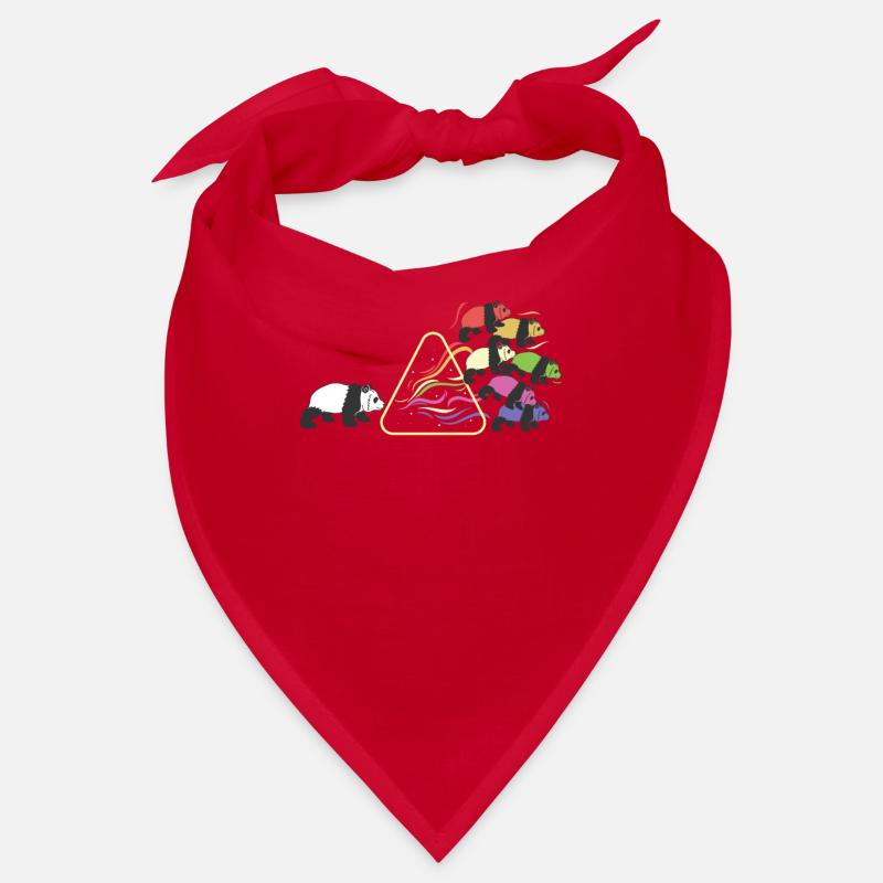 Prism Panda Light Triangle Light Spectrum Bandana