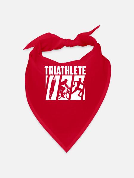 Triathlete Triathlete Sport Triathlon Triathlons - Bandana - red - Front
