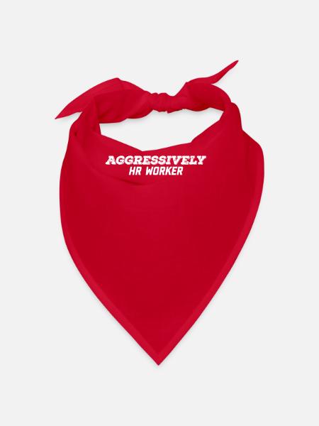 Travailleur RH agressif - Bandana - rouge - Devant