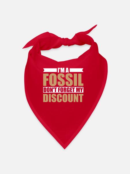Rentner Rente Dont Forget My Discount - Bandana - Rot - Vorne