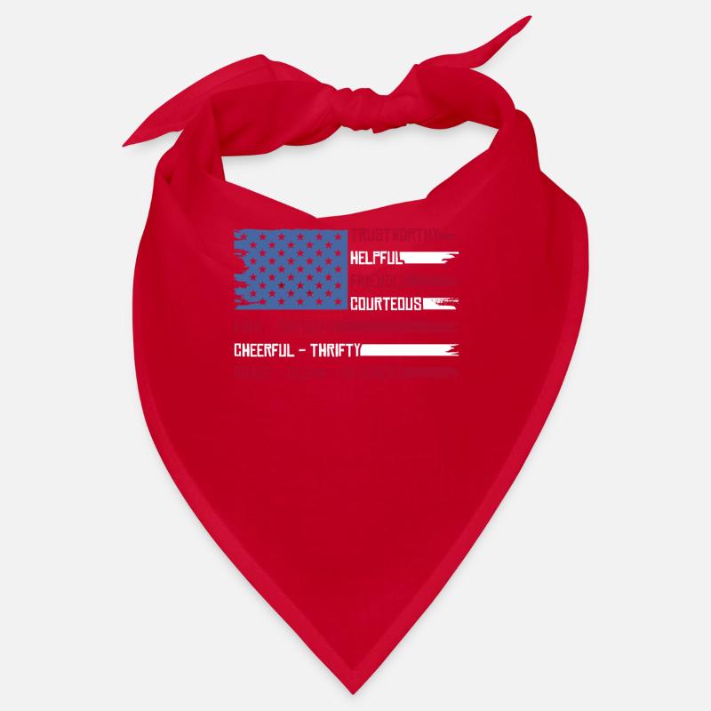 Pfadfinder US Flagge Bandana