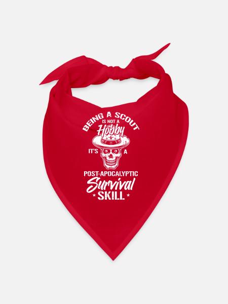 Drapeau américain Boy Scout - Bandana - rouge - Devant