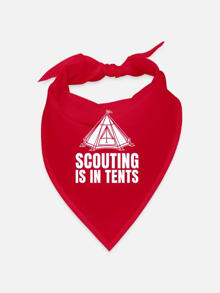 Pfadfinder Scouting Is In Tents - Bandana - Rot - Vorne