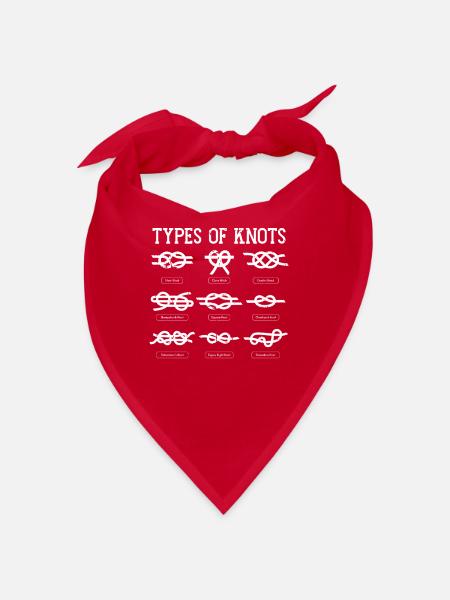 Pfadfinder Knoten Types Of Knots - Bandana - Rot - Vorne