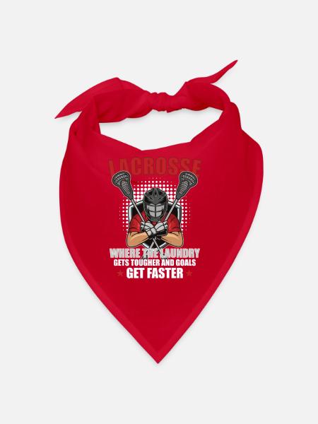 Lacrosse-spieler Lacrosse-trainer Lax Player - Bandana - Rot - Vorne