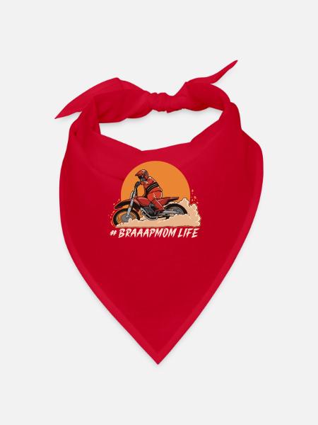 Dirt Bike Dirt Bike Riding Motocross Dirt Biking - Bandana - Rot - Vorne