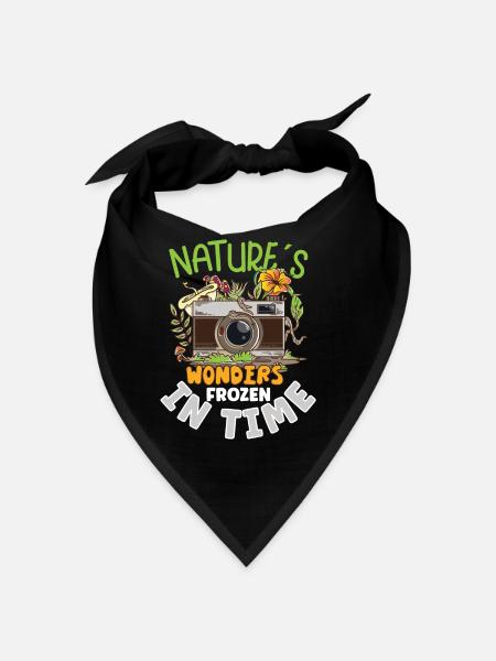 Photographie Photographie Photographe Appareil photo Image - Bandana - noir - Devant