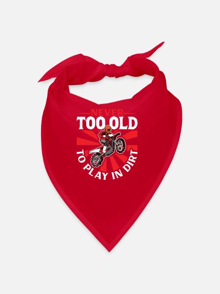 Dirt Bike Dirt Bike Riding Motocross Dirt Biking - Bandana - Rot - Vorne
