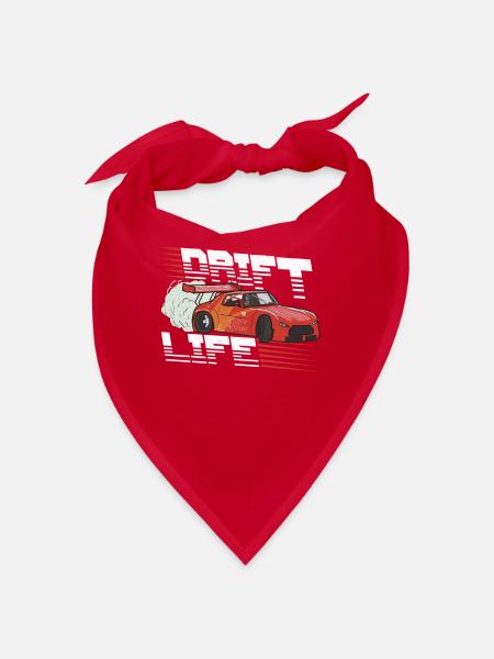 Auto Drifting Racing Rennwagen Motorsport - Bandana - Rot - Vorne
