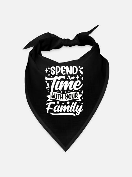 Verbringe Zeit Mit Deiner Familie Familientreffen - Bandana - Rot - Vorne