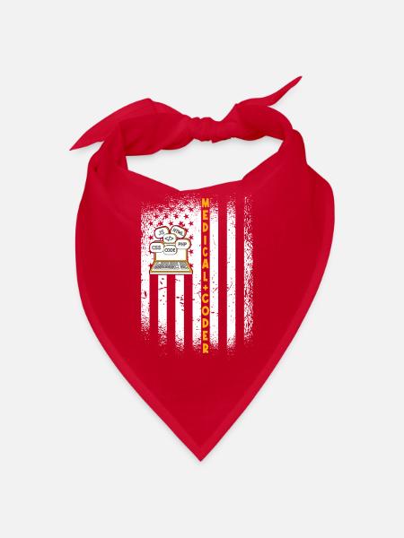 Assistant médical - Codeur médical - Bandana - rouge - Devant