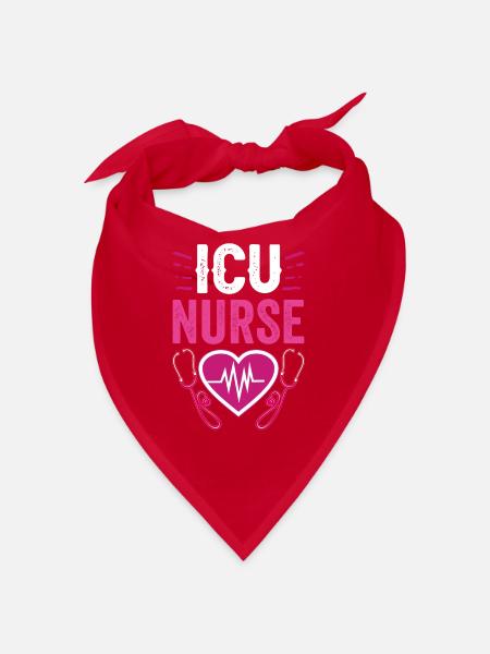 Intensive Care Nurse Intensive Care - Bandana - red - Front