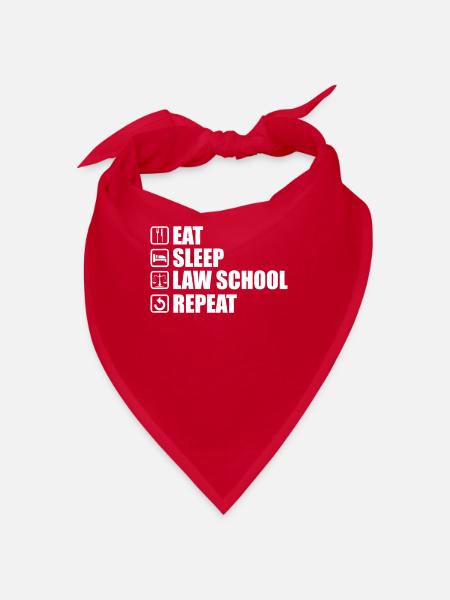 Eat Sleep Law School Repeat Lawyer Lawyer - Bandana - red - Front