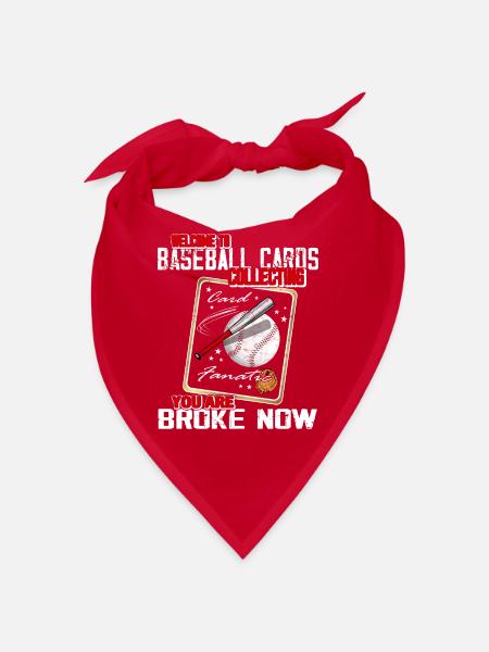 "Willkommen Bei Baseball Cards Collection" - Bandana - Rot - Vorne