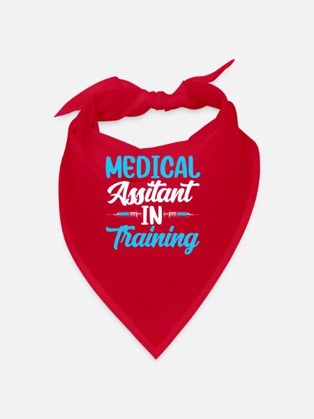 Medical Assistant In Training Assistance - Bandana - red - Front