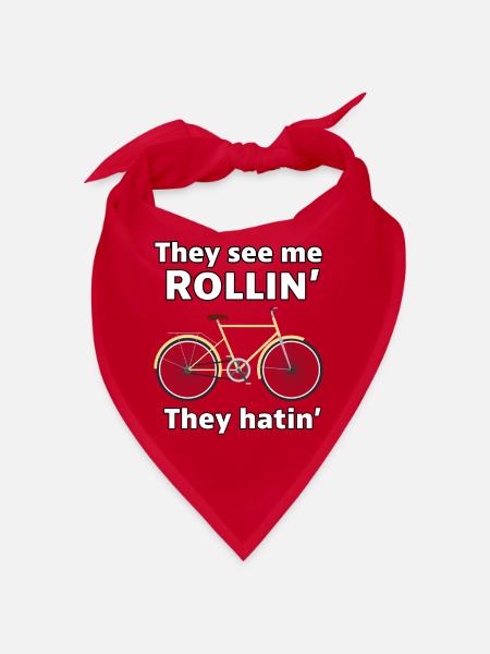 Retro Rider Vintage Vibes On Two Wheels Bike Lover - Bandana - rouge - Devant
