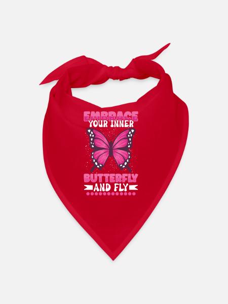 Insect Butterfly Monarch Monarch Habitat - Bandana - red - Front