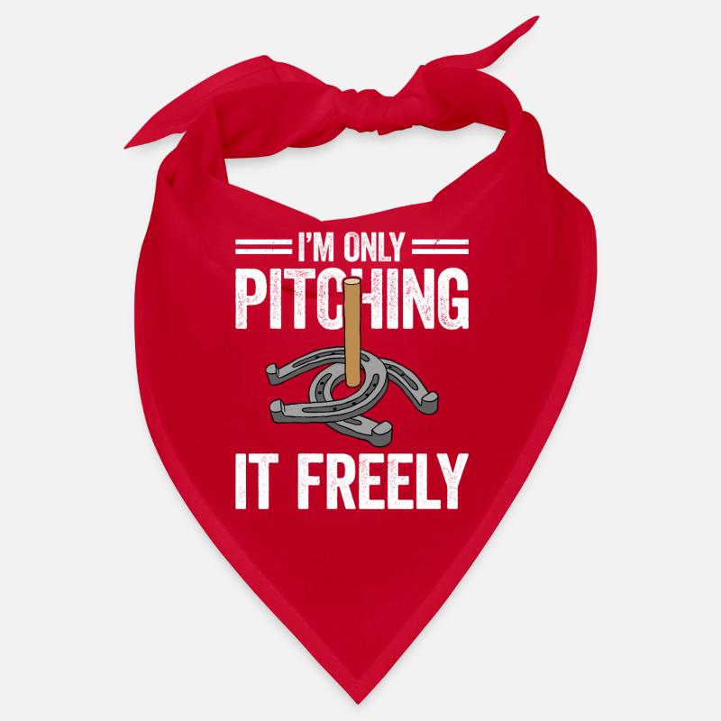 I'm Only Pitching It Freely Horseshoe Pitching Bandana
