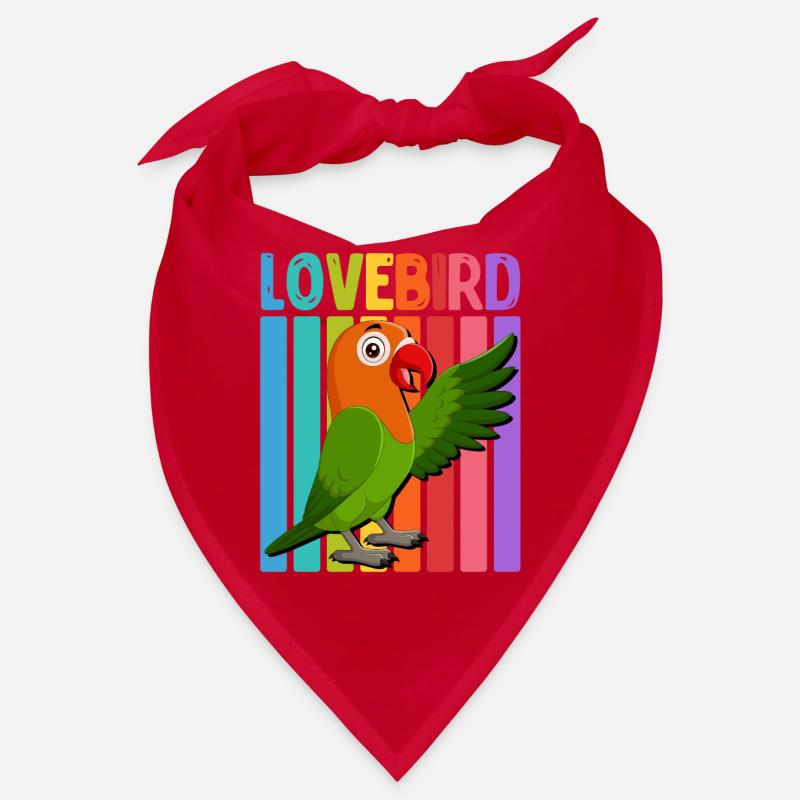 Inséparables Perroquets Amis Oiseaux Amis Oiseaux Bandana