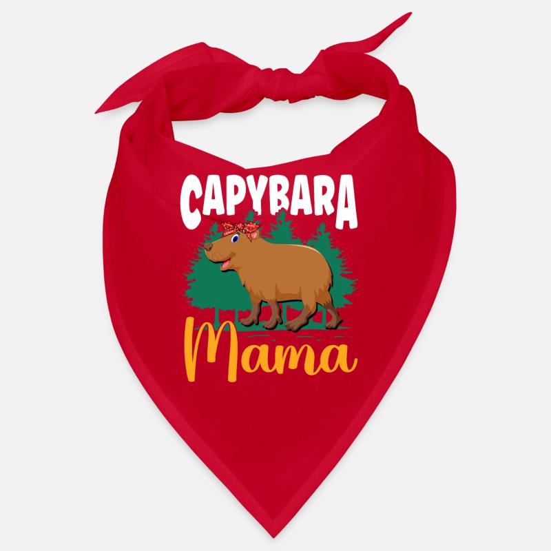 Capybara Mama Rongeurs Faune Capybaras Bandana