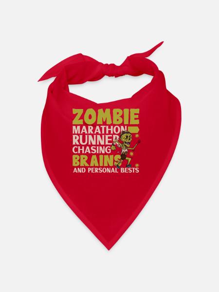 Horror Zombie Runner Half Marathon Running Jogging - Bandana - Rot - Vorne