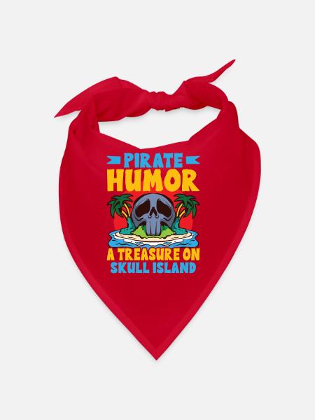 Funny Horror Pirate Pirate Ship Pirate Captain - Bandana - Rot - Vorne
