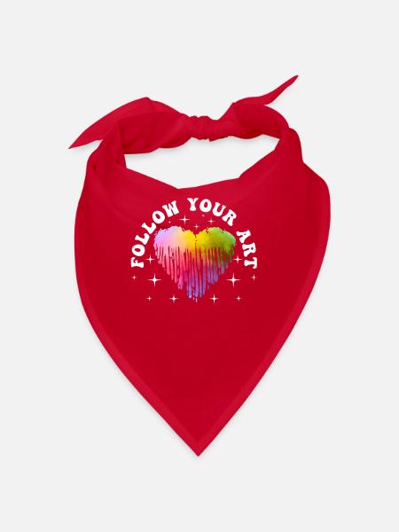 Cool Artist Art Acrylic Painter Casting Color - Bandana - red - Front