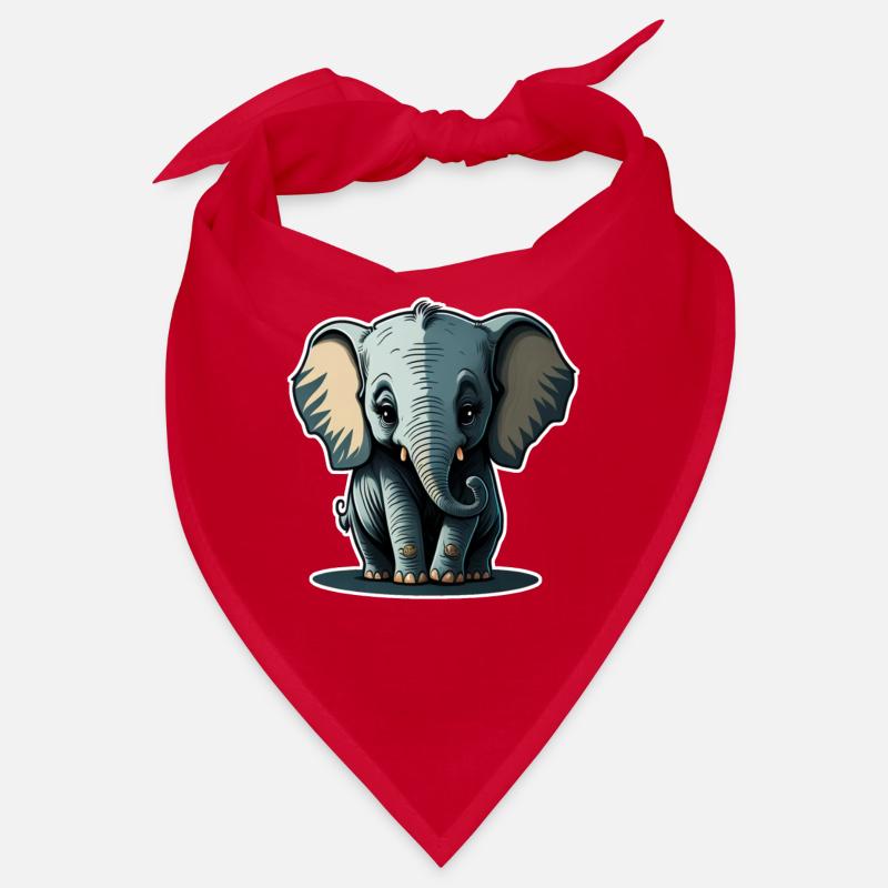 Mignon bébé éléphant éléphant Bandana