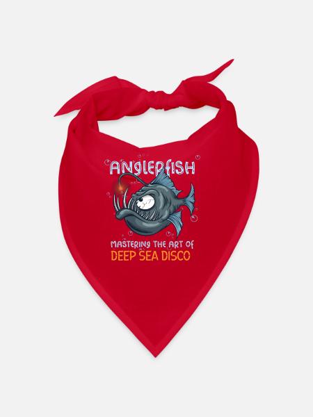 Pêche à la lotte sous l’eau en haute mer - Bandana - rouge - Devant