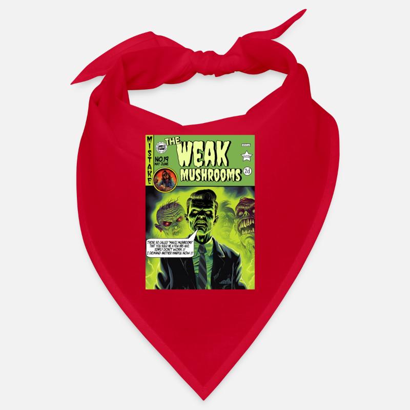 Retro Horror Comic - The Weak Mushrooms Bandana