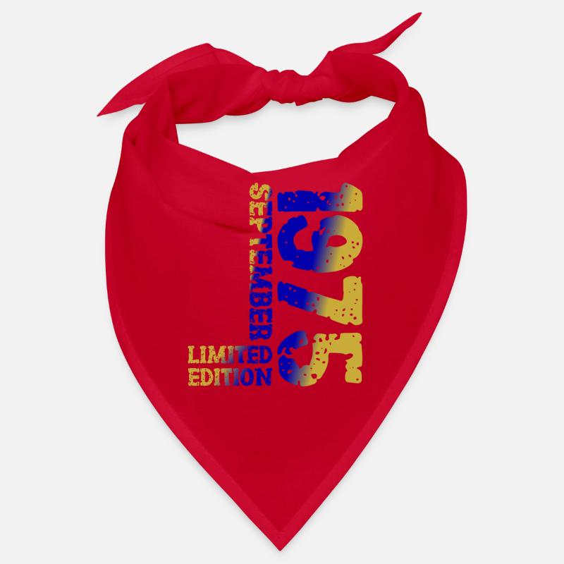 1975 Septembre Édition Limitée 48th Birthday Deco Bandana