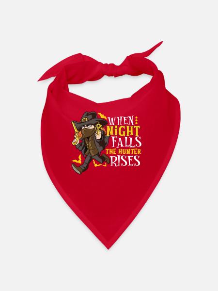 Vampire Hunter, Undead Slayer, Stake and Cross - Bandana - red - Front