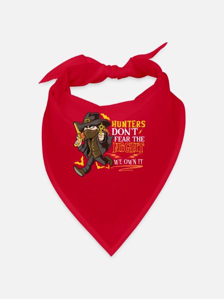Vampire Hunter, Undead Slayer, Stake and Cross - Bandana - red - Front