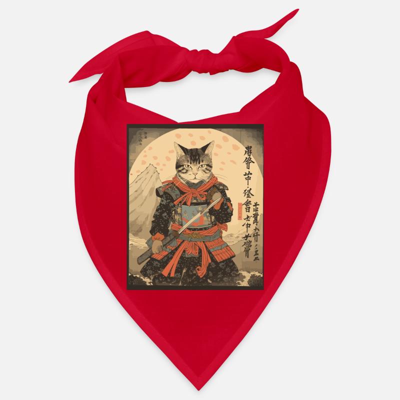 Ninja Cat Samurai Sword | Meow Warrior Bandana
