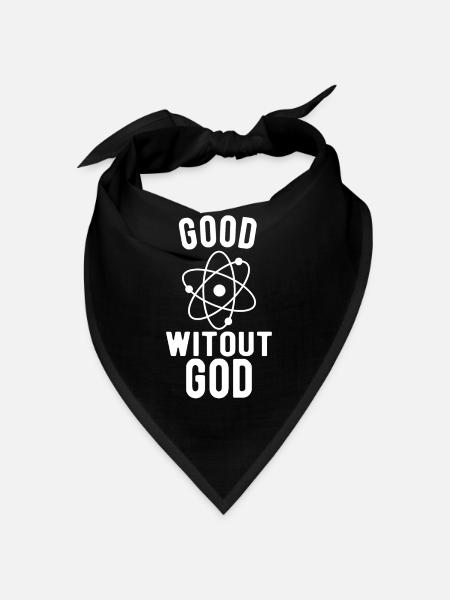 Athée, Athéisme, Anti-religion, Sécurité, - Bandana - noir - Devant
