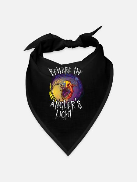 Monkfish Deep Sea Creature Abyssal Horror Bio - Bandana - black - Front