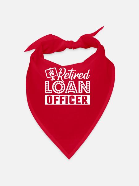 Loan Officer Retired Loan Officer - Bandana - red - Front