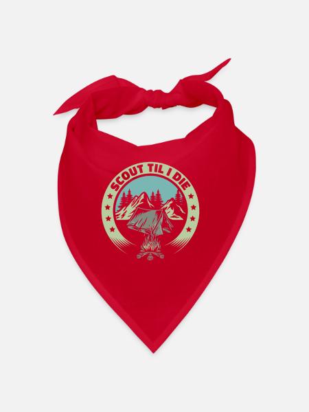 Pfadfinder Zelt - Bandana - Rot - Vorne