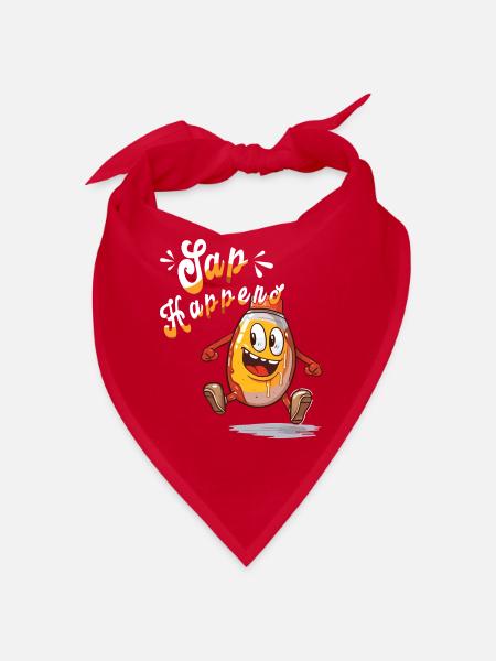 SAP Passiert - Ahornbaum - Zucker- Und Ahornsirup - Bandana - Rot - Vorne