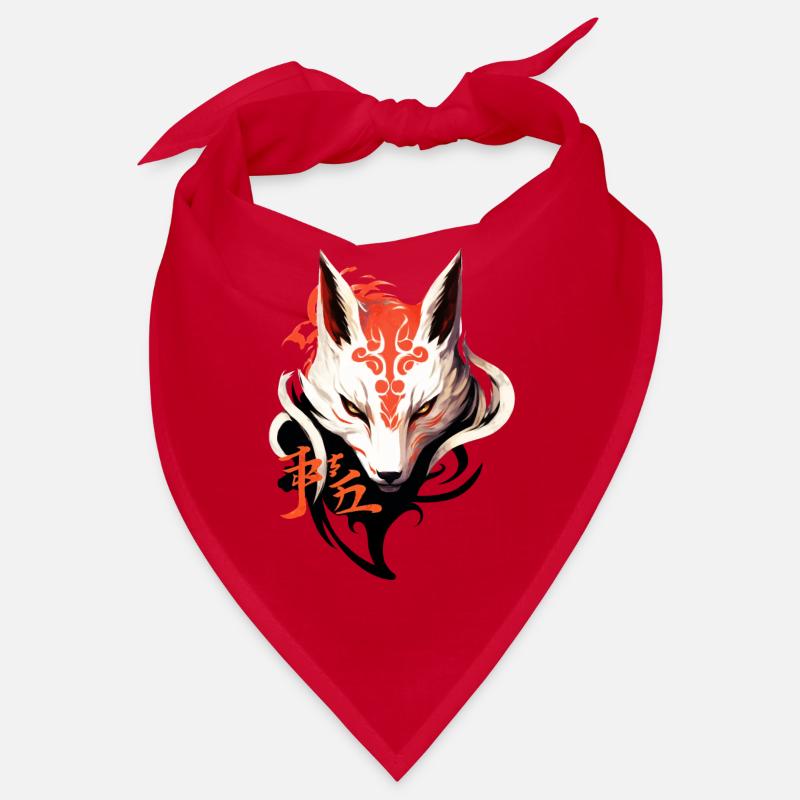 Fox Mask Kumiho Japan Kitsune Samurai Anime Bandana