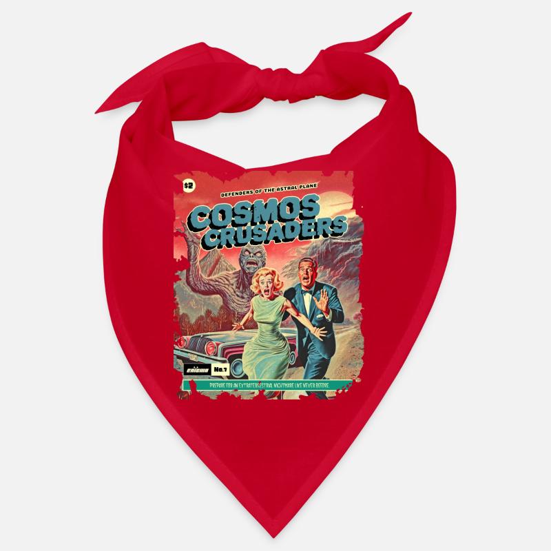 Comic, Comic Strip, 50s, Crazy Monster Bandana
