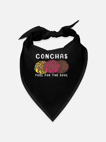Spanischer Humor Conchas Mexikanisches Brot - Bandana - Schwarz - Vorne