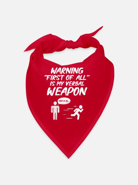 Debating Speech Debating Speaker Gift Idea - Bandana - red - Front
